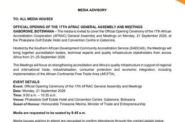 media advisory